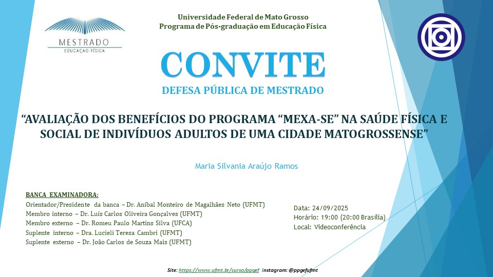Defesa de Mestrado