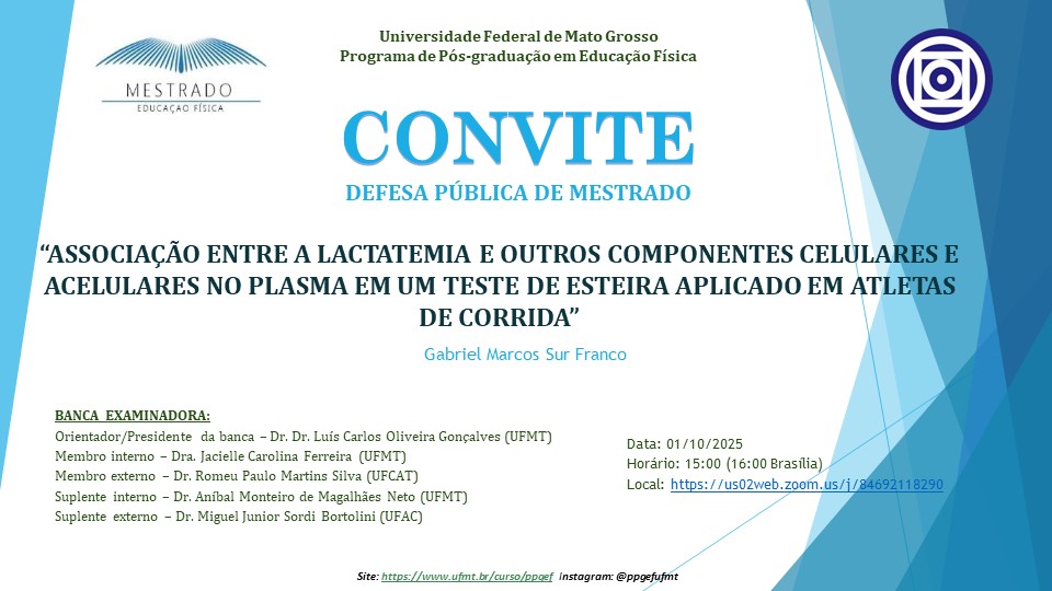 Defesa de Mestrado