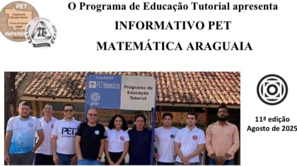 1ª página do Informativo PET Matemática Araguaia